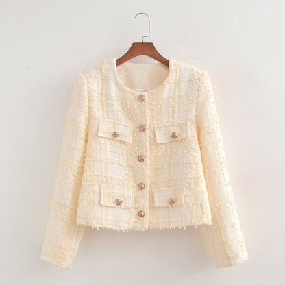 French Autumn Winter Wild Socialite Short Jacket