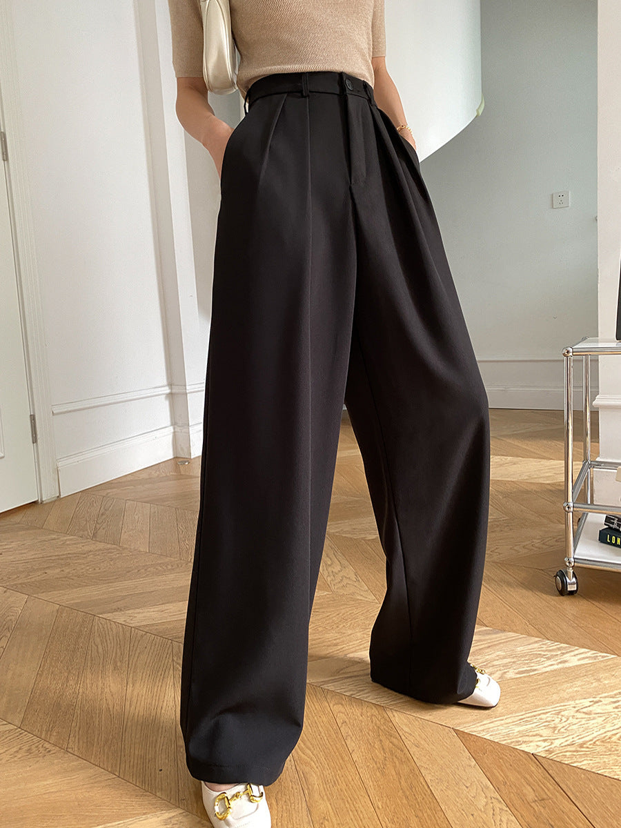 Casual Wide Leg Mopping Work Pants
