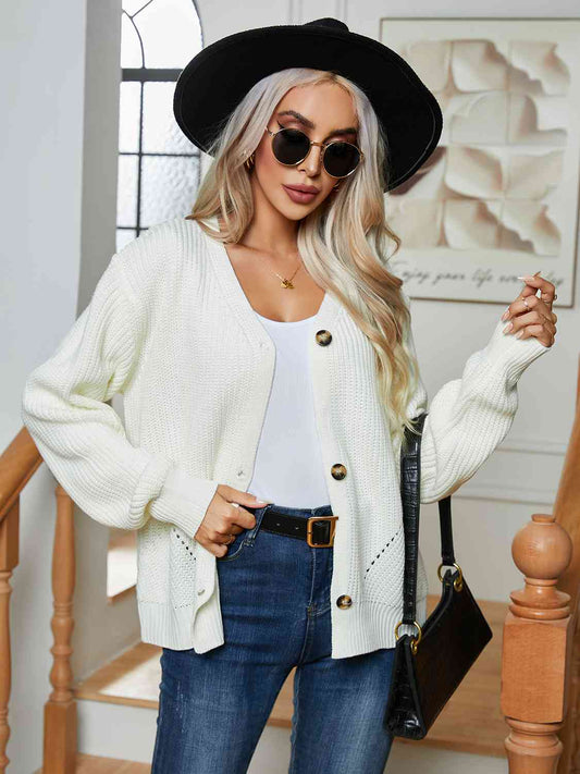 white cardigan