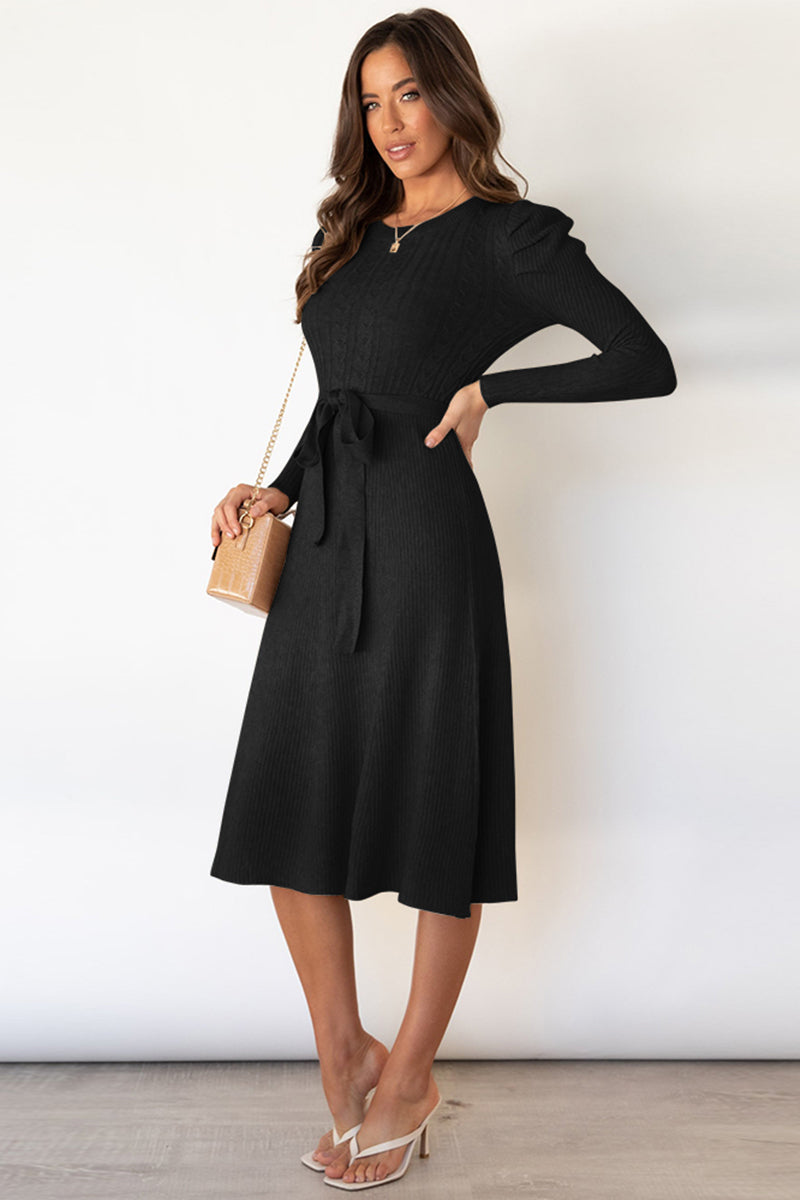 sweater dress in black