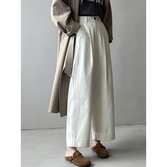 High Waist Wide Leg Casual Pants for Women